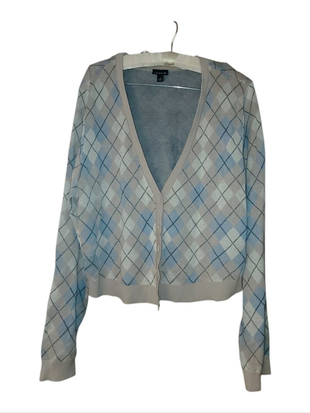Torrid 1 Argyle Preppy Academia Cardigan Sweater 1X